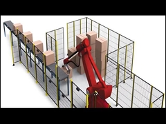 حواجز الصناعة الصلبة المعادن الأسلاك الشبكة حواجز السلامة الروبوت لحام 1.8M