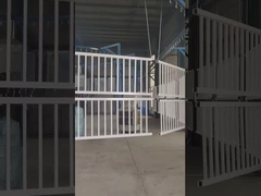تصميم أوروبي 10FT بوابة الفولاذ الأنبوبية تخصيص السياج الحديدي الزخرفي