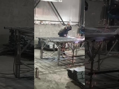 أسوار الحواجز الصلبة الزنكية 2M * 1.5M سياج المعالجة المضادة للتآكل الأسود بسيط