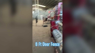 سياج غزال قوي بارتفاع 8 أقدام وشبكة سلكية مجلفنة