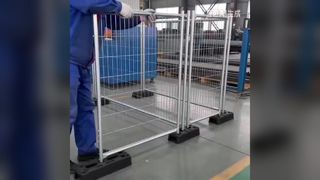 التثبيت السريع للسياج الأمني ​​للموقع