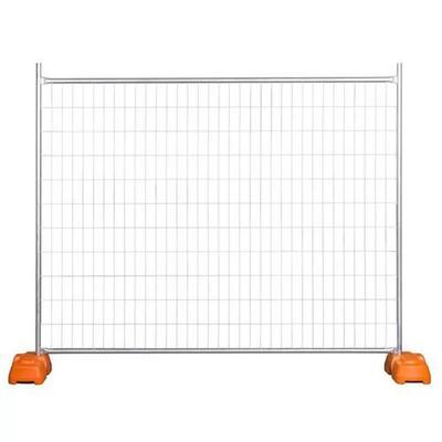 Galvanized 2.1m x 2.4m Easily Assembled Temporary Fence Welded Wire Metal Fence Panel