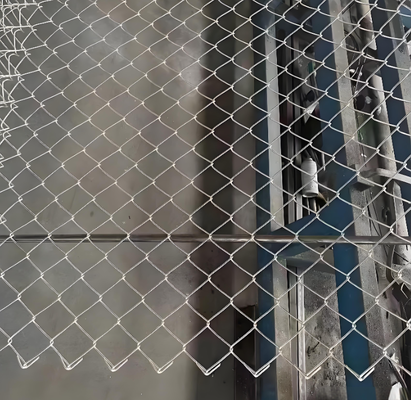 2'' Opening Black PVC Coated Chain Link Fence For Protection Netting