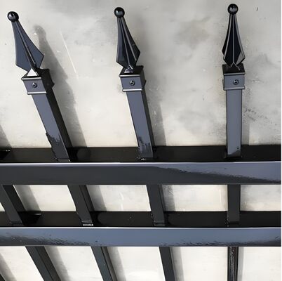 سياج فولاذي أنبوبي تجاري عالي الأمان مضاد للسرقة لسياج الممتلكات