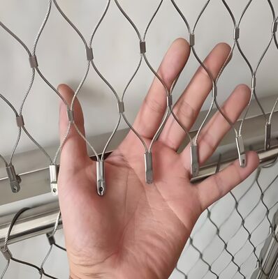 شبكة أمان حبال الأسلاك من الفولاذ المقاوم للصدأ للعمل الثقيل لحماية موقع البناء من السقوط