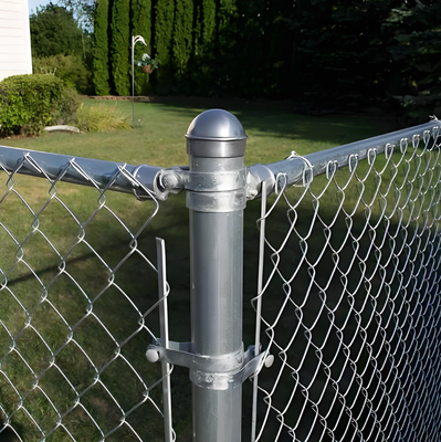 PVC Coated Low Carbon Steel Chain Link Fence with 2